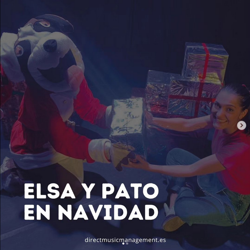 elsa y pato en navidad